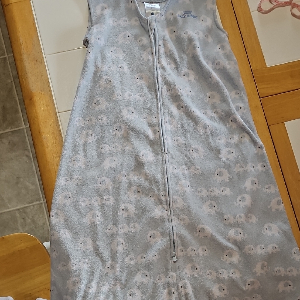 Halo Gray SleepSack with Subtle Pattern